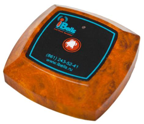 iBells-302 кнопка вызова, цвет дерево iBells-302 кнопка вызова, цвет дерево