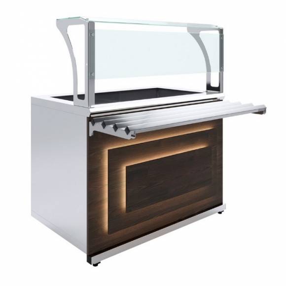 Прилавок холодильный с ванной охлаждаемой Pafos Luxstahl ПХВ (С)-1200 Premium (камень) Прилавок холодильный с ванной охлаждаемой Pafos Luxstahl ПХВ (С)-1200 Premium (камень)