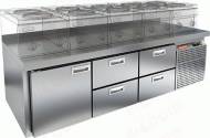 Стол холодильный HICOLD SN 122/TN LT SH   1 дверь 4 ящика