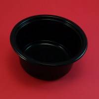 Контейнер 500 мл под запайку ПП круглый d=135 мм черный 1х600 ПР-МС-502 /упаковка 600шт./