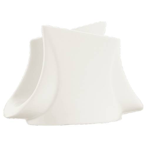 Салфетница 10см фарфор Pera White Bonna PER01PC /12/ Салфетница 10см фарфор Pera White Bonna PER01PC /12/