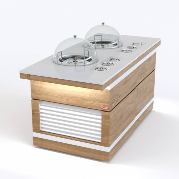 Прилавок диспенсер для тарелок тепловой сдвоенный RBN41HST-ЖЖ ШС Filin 825x1820x860мм Прилавок диспенсер для тарелок тепловой сдвоенный RBN41HST-ЖЖ ШС Filin 825x1820x860мм