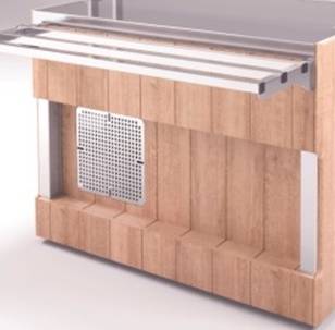 Комплект фасадов лицевой Refettorio (шведский стол островной) 800-А нерж. столешница Комплект фасадов лицевой Refettorio (шведский стол островной) 800-А нерж. столешница