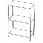 СТП3 стеллаж производственный 3 полки 1400*700*1500