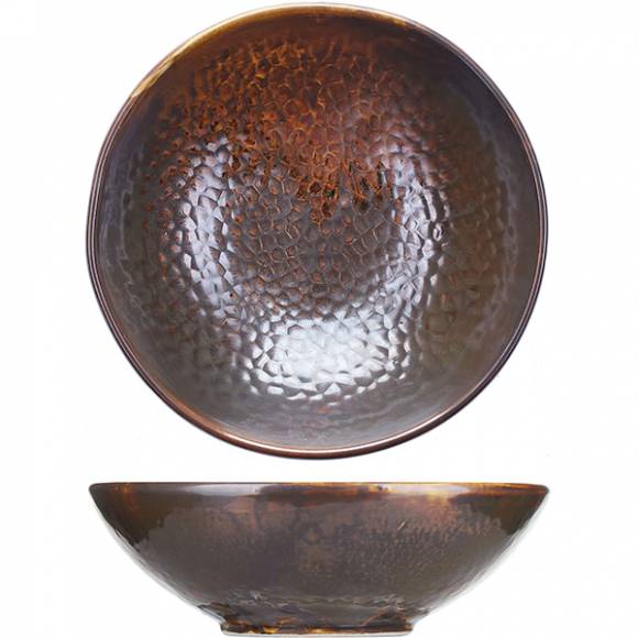 Салатник «Мак» 550мл D=180, H=55м фарфор медный 03032589 ZA0125-7-d /1/36/