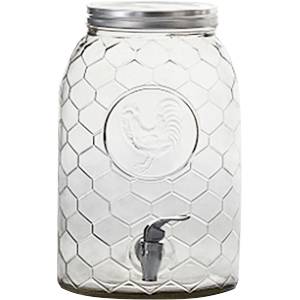 Банка-емкость с краном Проотель Zibo Fortune стекло 6л D=19.5см H=30см FT142038 02123832