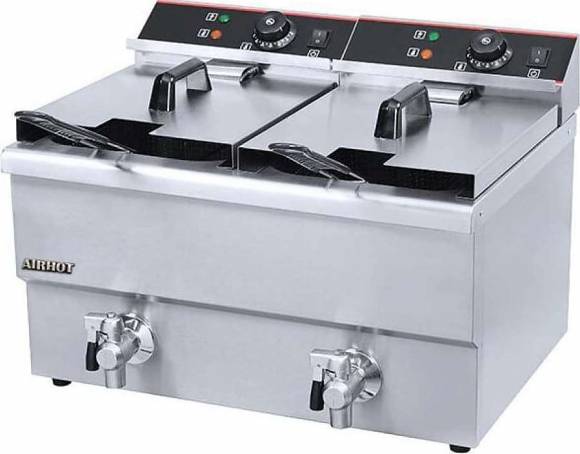 Фритюрница 8л+8л Airhot EF8T+8T с краном Фритюрница 8л+8л Airhot EF8T+8T с краном