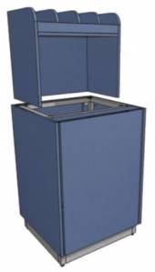 МОБ-Д-СП 600х800х1400 серия RD1 Каркас с обшивкой ЛДСП, дверь, полка для ст.приборов