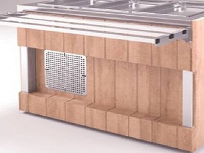 Комплект фасадов лицевой Refettorio (шведский стол островной) 1500-А нерж. столешница Комплект фасадов лицевой Refettorio (шведский стол островной) 1500-А нерж. столешница