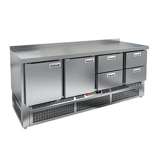 Стол холодильный Hicold GNE 1122/TN 2 двери 4 ящика (агрегат внизу)