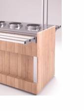 Фасад боковой универсальный Refettorio (шведский стол островной) - А нерж. столешница Фасад боковой универсальный Refettorio (шведский стол островной) - А нерж. столешница