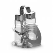 Набор для специй 3 предмета (соль, перец, зубоч) нержавеющая сталь, крюк Luxstahl [KH-312]