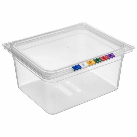 Гастроемкость GN1/2-150 8,9 л. п/п прозрачная с крышкой MGprof 43243 Гастроемкость GN1/2-150 8,9 л. п/п прозрачная с крышкой MGprof 43243