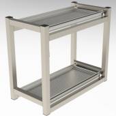 Полка для сушки стаканов 2-х уровневая 700*300*500 (НЕРЖ) Полка для сушки стаканов 2-х уровневая 700*300*500 (НЕРЖ)