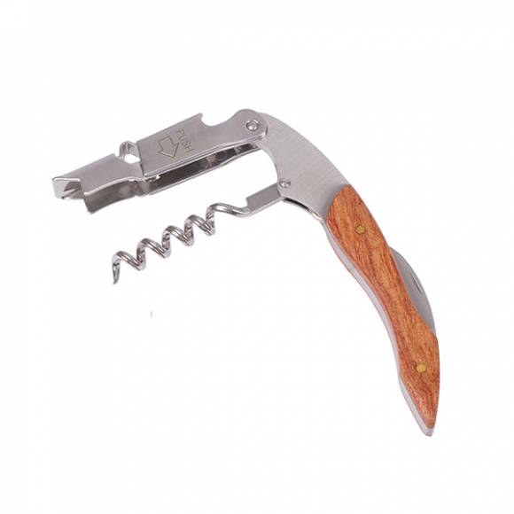 Нарзанник «Пробар» одноступенчатый сталь нерж.,дерево серебрист.,деревян. LK735A