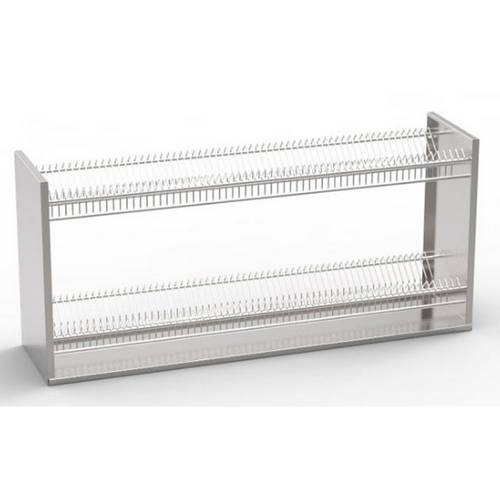 Полка для сушки тарелок 2-х уровневая 460*300*500 (эконом) с поддоном