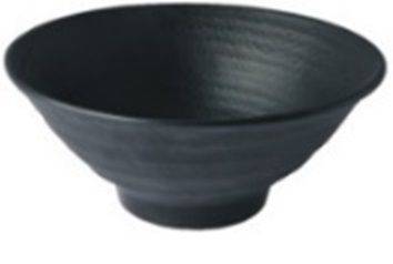 Миска под лапшу черная меламин 1800мл 250 мм Brush P.L. JW1010 /6/