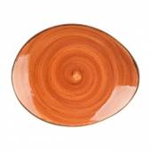Тарелка овальная 260х210мм фарфор Fusion Brown Shore P.L.  81223210 /4/