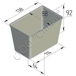 Форма для хлеба Спика 3 Л 138х88х92 3 секции Форма для хлеба Спика 3 Л 138х88х92 3 секции
