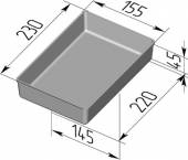 Форма для хлеба Спика 230/155 (230х155х45мм)