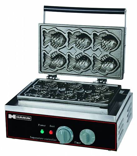 Вафельница Hurakan HKN-GES6F для вафель с начинками (тайяки) Вафельница Hurakan HKN-GES6F для вафель с начинками (тайяки)