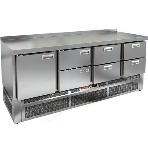 Стол холодильный Hicold GNE 1222/TN 1 дверь 6 ящиков (агрегат внизу)