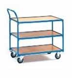 Тележка для склада ТС6 ОЛДАК 3 полки МДФ Тележка для склада ТС6 ОЛДАК 3 полки МДФ