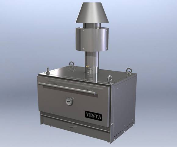 Печь-мангал Vesta M38 N нерж. Печь-мангал Vesta M38 N нерж.