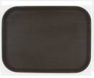 Поднос прямоугольный 460х360мм прорезиненный коричневый [1418CT Brown] кт06 /12/
