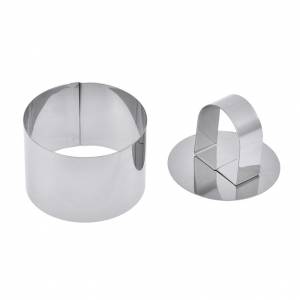 Форма для выкладки/выпечки "Круг" d= 80 h=40мм с прессом 17095 /1/