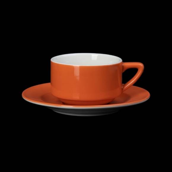 Кофейная пара 190мл Corone Gusto оранжевая фк1739 Кофейная пара 190мл Corone Gusto оранжевая фк1739