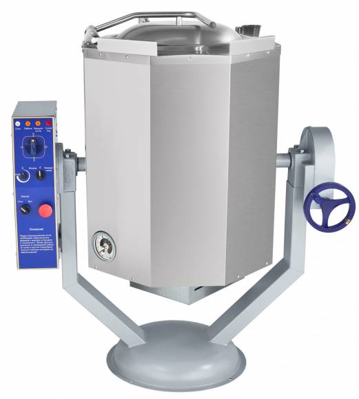 Котел пищеварочный Абат КПЭМ-60-ОМР ручное опрокидывание, миксер