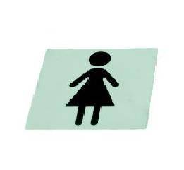 Табличка информационная "Женщина" нерж. MGSteel S552.