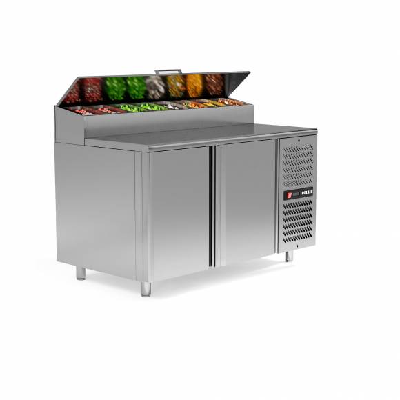 Стол холодильный Polair Pizza 800 TM2ENvt-G 2 двери Стол холодильный Polair Pizza 800 TM2ENvt-G 2 двери