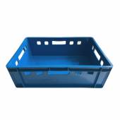 Ящик сплошной 600х400х200мм прямой сплошной, синий 39195