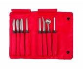 Набор для карвинга 8 предметов нерж. с пластик ручкой Icel 44100.HM01000.008