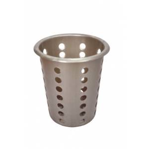 Емкость для столовых приборов (стакан) 95х130мм серый пластик перфорир. MG 1700 57452