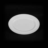 Блюдо овальное 202х160мм с орнаментом Corone Palazzo фарфор белый LQ-QK15064A фк065