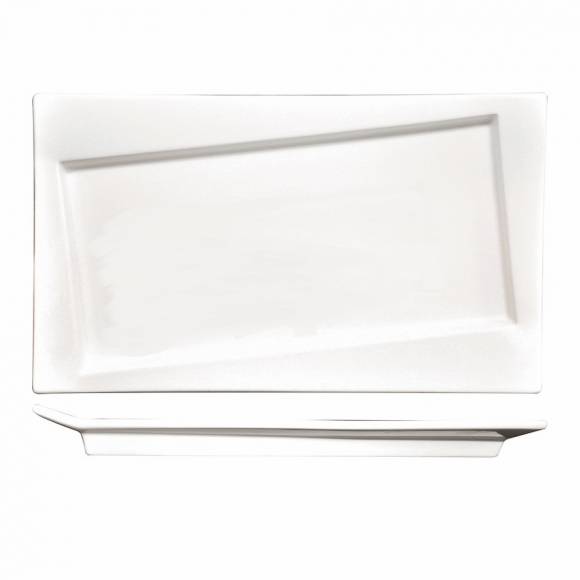 Блюдо прямоугольное со cмещенным дном 300х180мм Kunst Werk Black Label F1871-12 99000082 Блюдо прямоугольное со cмещенным дном 300х180мм Kunst Werk Black Label F1871-12 99000082