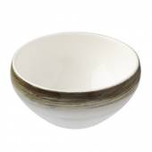 Салатник «Айсио»; фарфор; D=11, H=5см; белый, серый T8600990