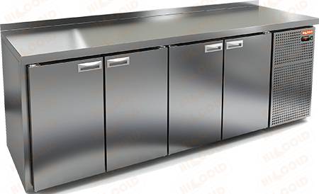 Стол холодильный Hicold GN 1111 BR2 TN 4 двери, увеличенный Стол холодильный Hicold GN 1111 BR2 TN 4 двери, увеличенный