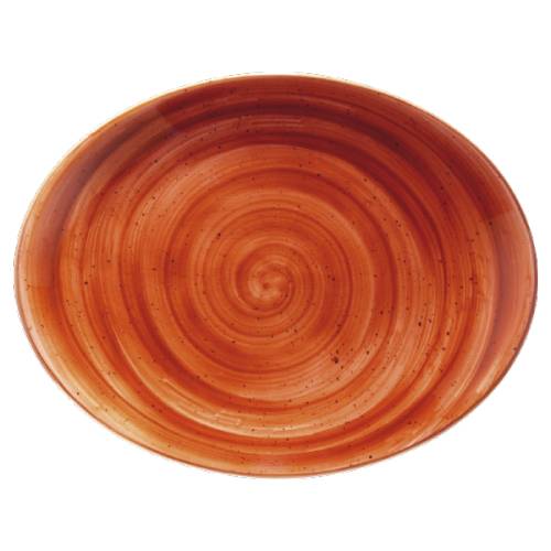 Блюдо овальное 31х24см фарфор Moove Aura Terracota Bonna ATCMOV31OV b