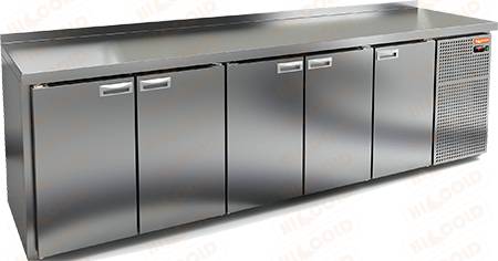 Стол холодильный Hicold GN 11111 BR2 TN 5 дверей, увеличенный Стол холодильный Hicold GN 11111 BR2 TN 5 дверей, увеличенный