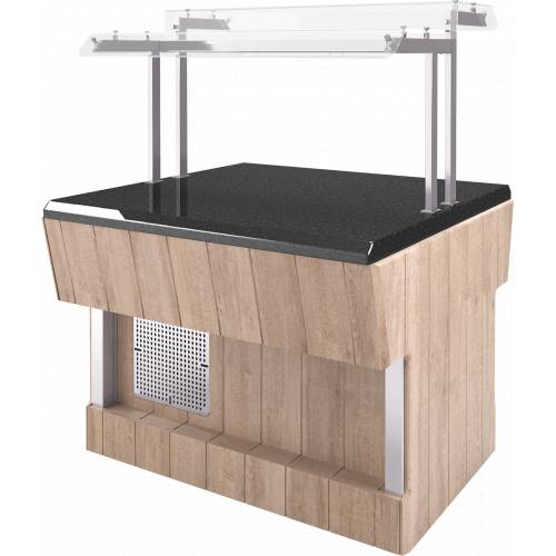 Прилавок холодильный Refettorio (шведский стол островной) RС51S с охлаждаемой кварц.поверхностью