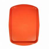 Поднос прямоугольный 49х36см оранжевый полипропилен особо прочный [560Т]