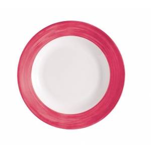 Тарелка суповая 225мм вишневый край Браш H2687 40577 /6/ Тарелка суповая 225мм вишневый край Браш H2687 40577 /6/