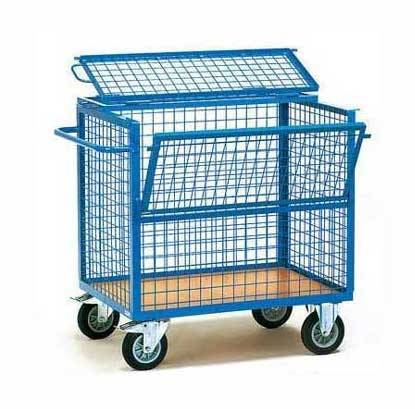 Тележка для белья ТБ17.4 ОЛДАК сетчатая, 350л, платформа МДФ, откидная дверь, крышка, г/п 150кг Тележка для белья ТБ17.4 ОЛДАК сетчатая, 350л, платформа МДФ, откидная дверь, крышка, г/п 150кг