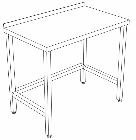 СП стол производственный с бортом 1200*400*850