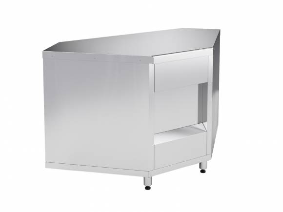 Прилавок угловой МХМ ПУ90-В (внутренний угол90" без направляющих) 100409002 Прилавок угловой МХМ ПУ90-В (внутренний угол90" без направляющих) 100409002