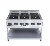 Плита индукционная 6-х конфорочная Abat КИП-69П-5,0 серия 900 Плита индукционная 6-х конфорочная Abat КИП-69П-5,0 серия 900